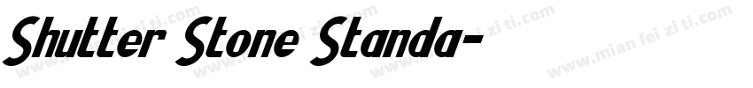 Shutter Stone Standa字体转换